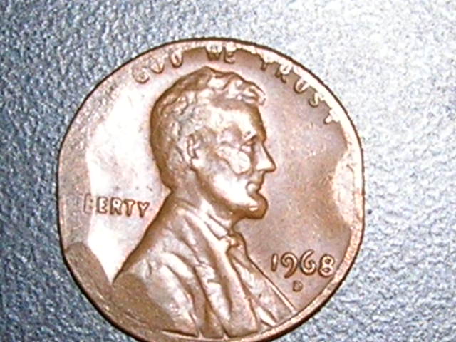 1968-D-Cent-With-Major-Damage